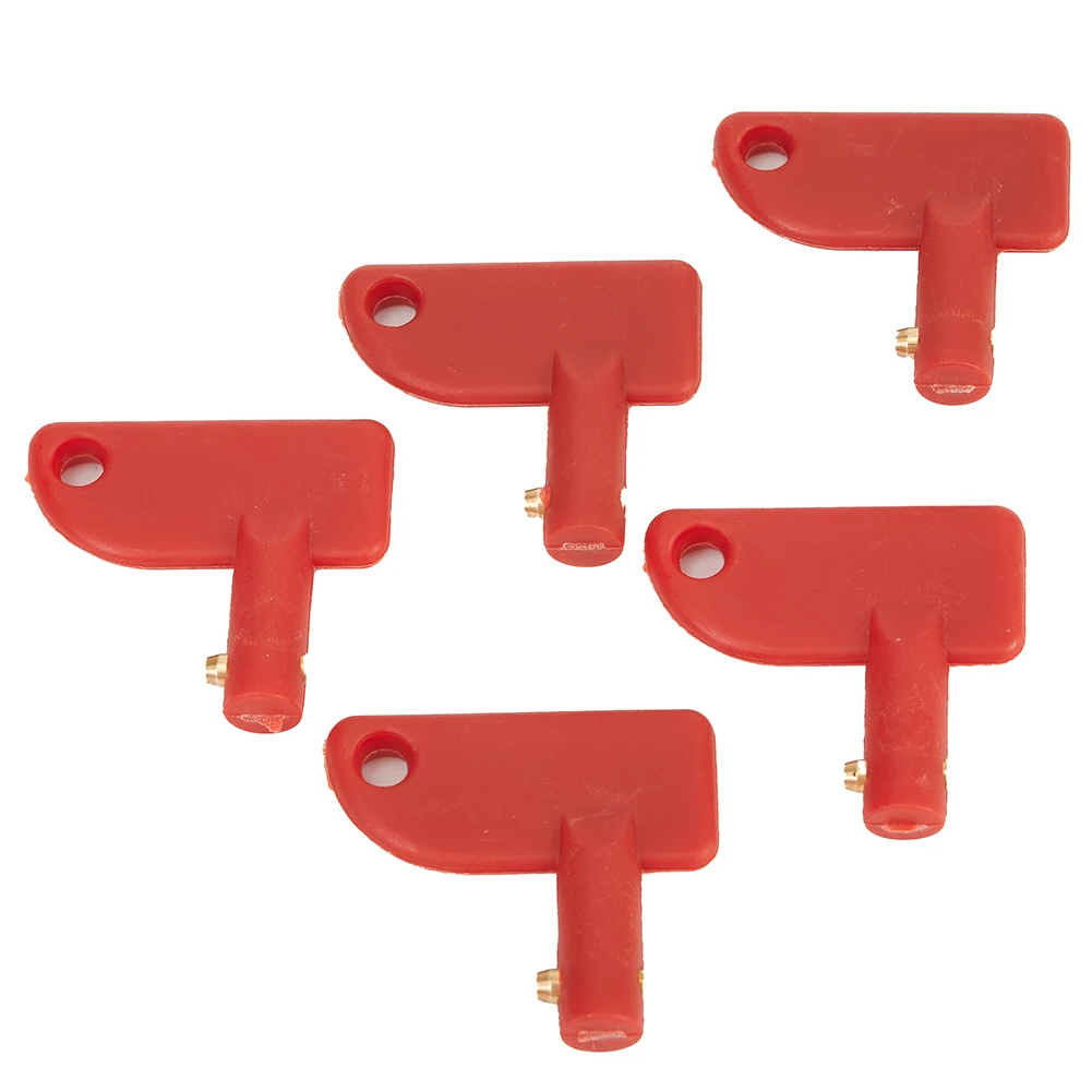 Set of 5 Spare Keys for Isolation Switches Designed for Automotive Marine and Electric Vehicle Power Cut-Off Systems