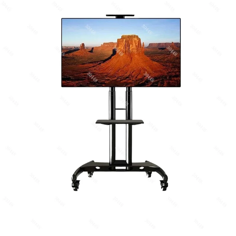 LCD TV Cart Stand Universal No-Drill Monitor Floor-Mount Mobile TV Bracket