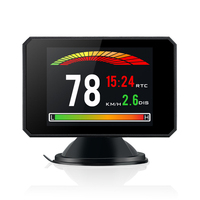 ​For HUD Car Display Head Up P16 OBD 2 Diagnostic Tool Projector Digital Speedometer Speed Gauge Security Alarm Fuel Consumption