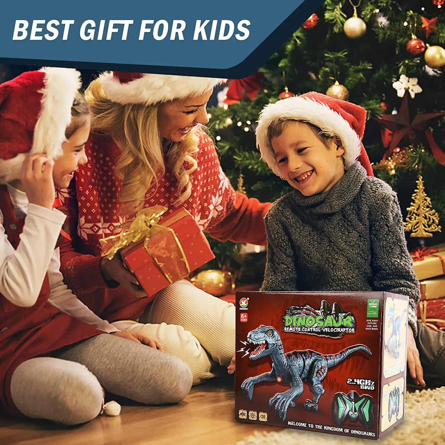 Dinosaure télécommandé RC animaux modèle Velociraptor électrique jouet imite marche chant dinosaure jouets pour garçon enfant cadeaux de noël