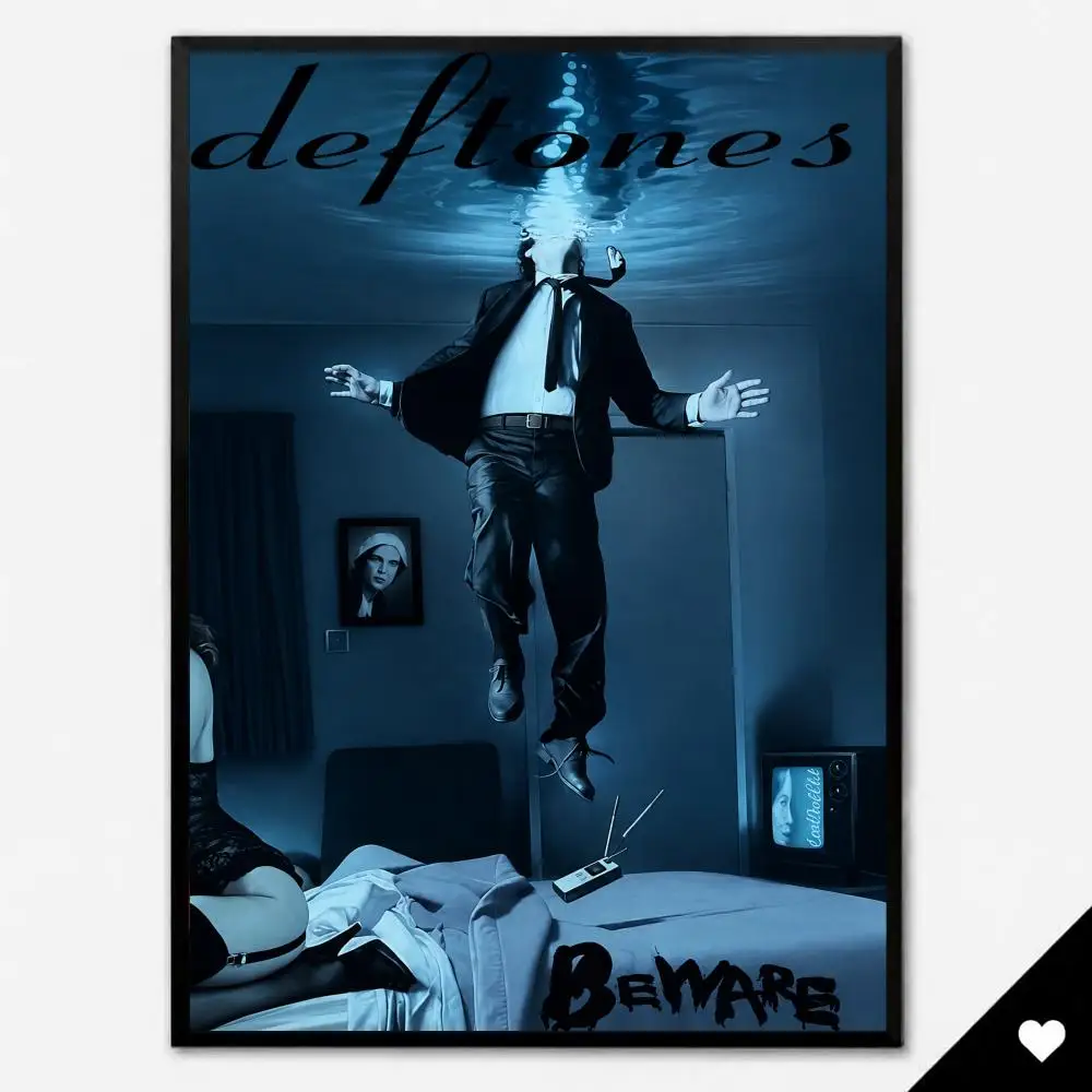 Band Metal D-Deftones Poster HD, abnehmbare Wandkunst, Geschenk für Schlafzimmer, Wohnzimmer, Studentenwohnheim, Büro, Gaming-Café, Bars – Detail 9