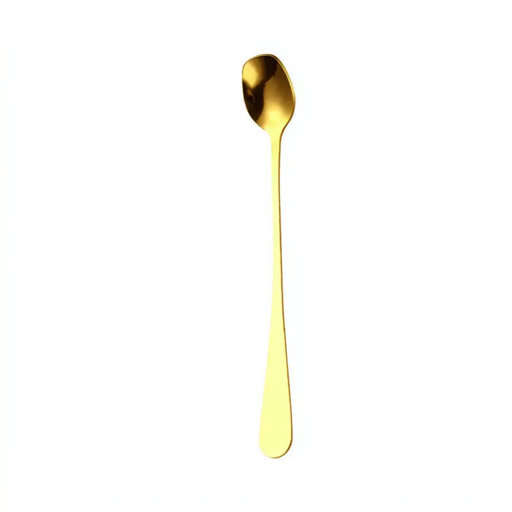 Creative Stainless Steel Pointed Tail Spoon Kitchen Utensils Dessert Tea Scoop Metal Coffee Stirrer For Banquet