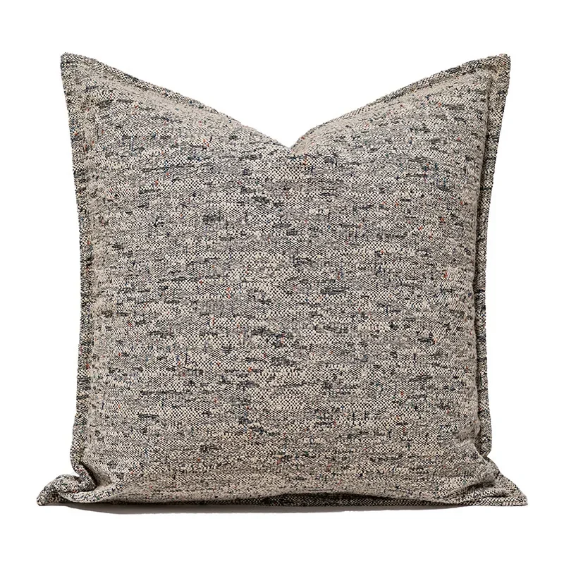 Modern simple black and white pillow cover living room sofa high-end backrest model room leopard jacquard cushion cover