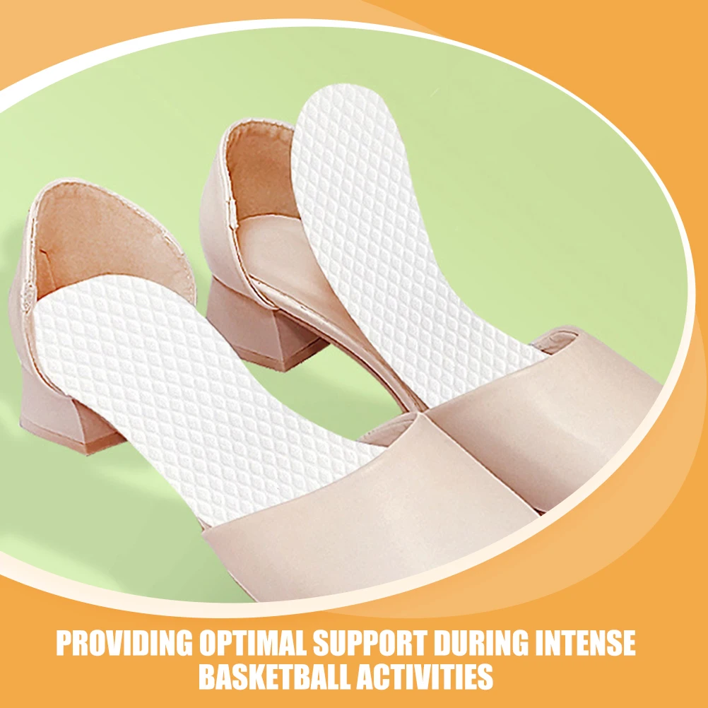 

10 Pairs Wood Pulp Insoles 42 Size Ultra Thin Reusable Supple Inserts Small Shoes Comfort Sports Shock Absorption Foot Care