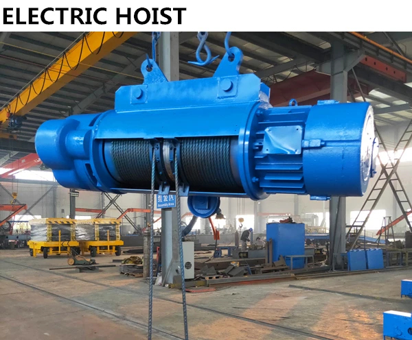 Hot Sale Tavol Overhead Crane 10t Single Girder Monorial Electric Wire Rope Hoist Price
