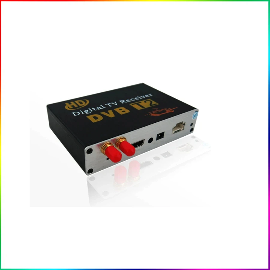 HD DVB-T2 MPEG4 TV Receiver Box Tuner Dual Antenna Car Mobile Digital Tv Box for RU AU EU South Africa Southeast Asia