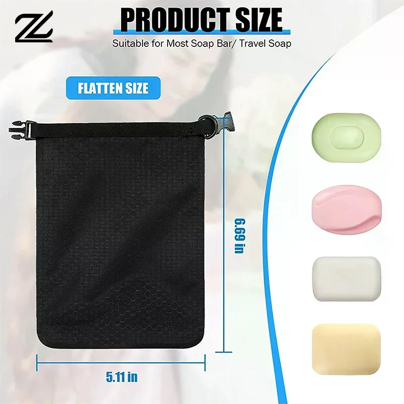 Soap Bar Case Dish Bathroom Sealed Waterproof Tableware Soap Holder Multi-functional Travel Storage Bag For Outdoor Travel view 4
