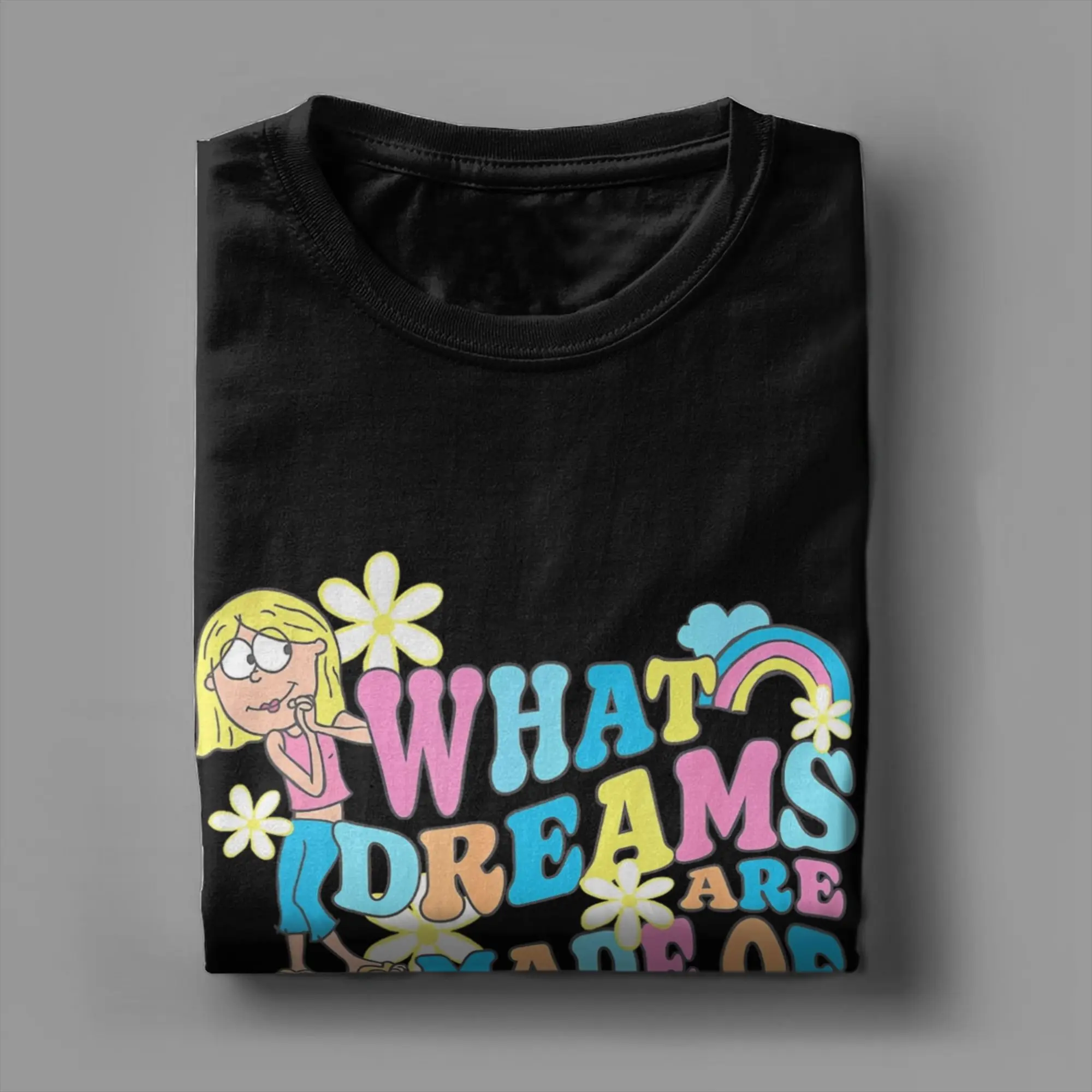 Lizzies Cartoon McGuires T Shirts Men's  Pure Cotton Novelty T-Shirt Round Neck  Tees Short Sleeve Clothes Plus Size
