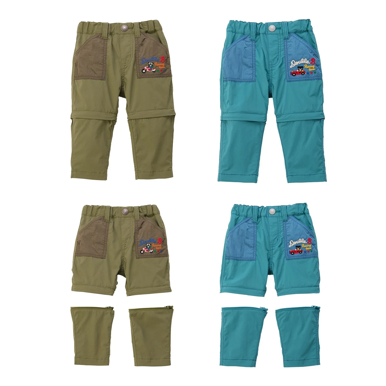 

2025 Autumn New Outdoor Casual Pants for Boys and Girls 100% Cotton Cartoon Soft and Comfortable Detachable Dual purpose Pants