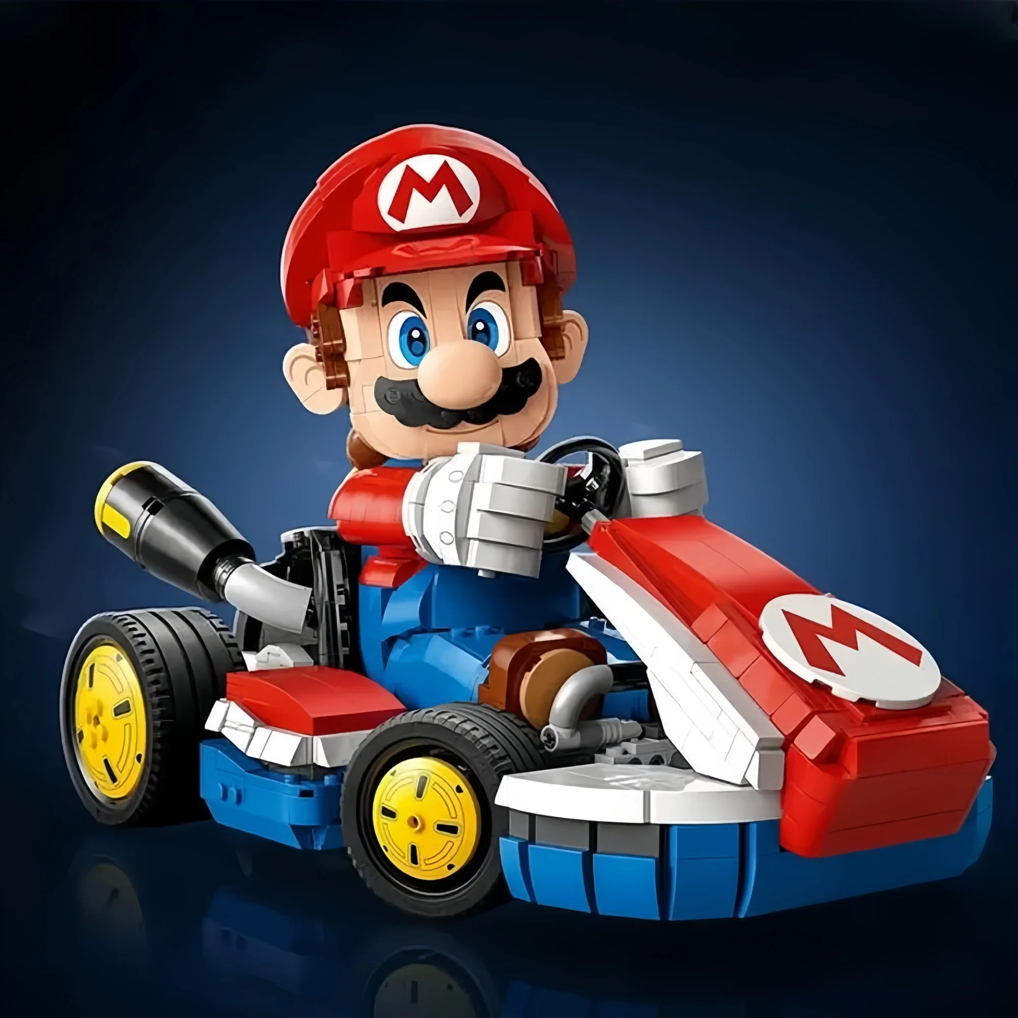 

MINISO Marioed 72037 Standard Kart Model Building Blocks Classic Game Racing Car Assembly Bricks Toys for Kids Educational Gift