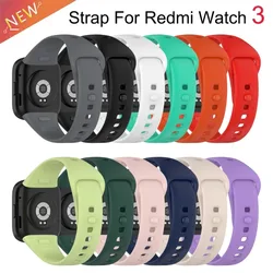 Siliconen Band Voor Xiaomi Redmi Horloge 3 Horlogeband Voor Redmi Horloge 3 Band Correa Vervangende Armband Accessoires