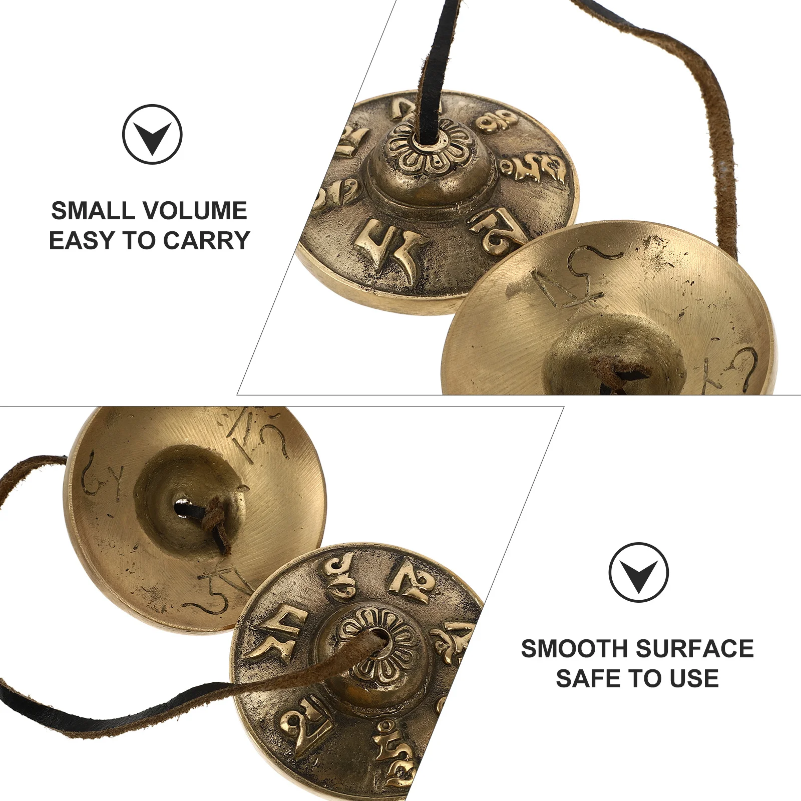 

1Pcs Copper Cymbals Chime Durable Meditation Bell Simple Design for Yoga Meditation and Ritual Use Copper Cymbal Bell