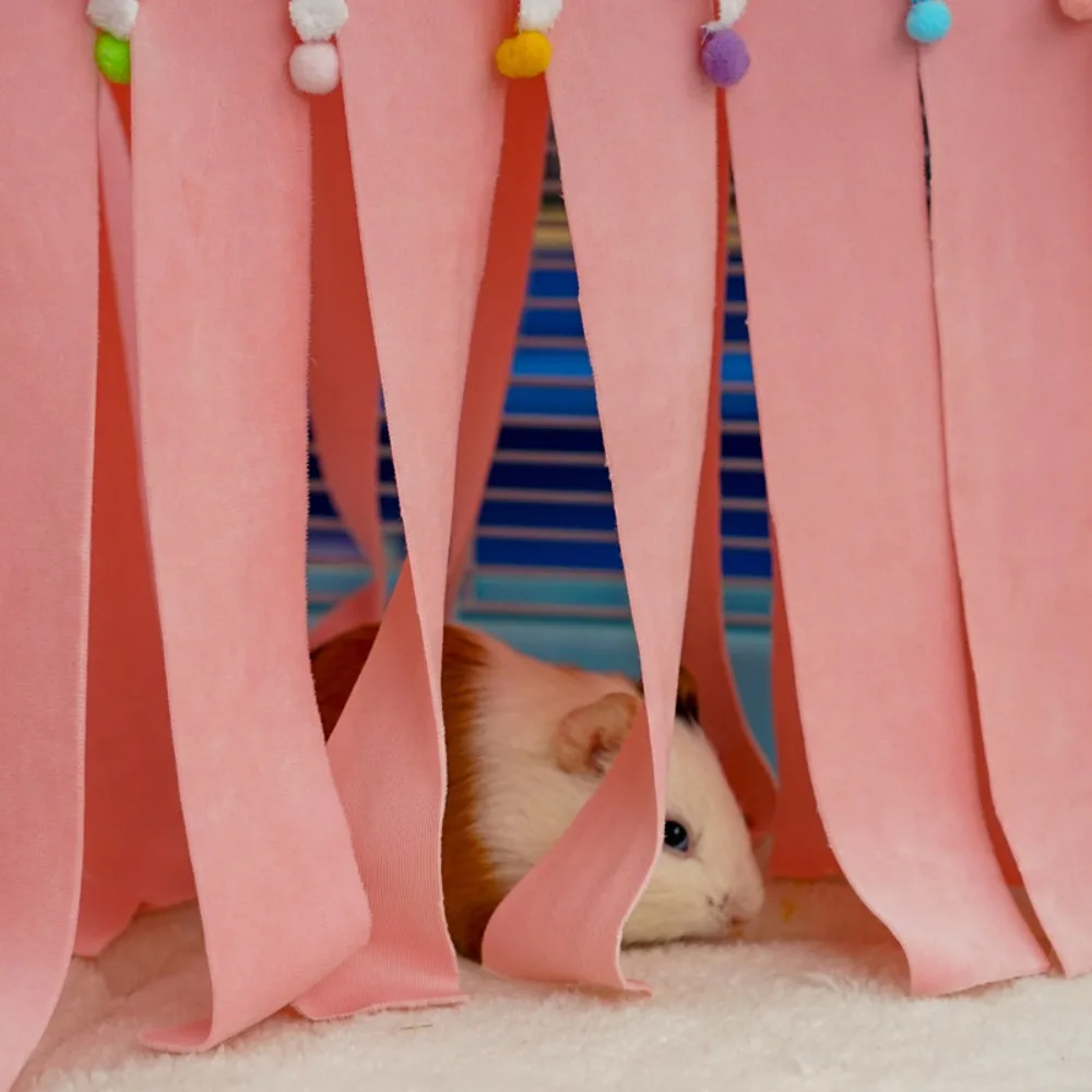 Washable Guinea Pig Guinea Pig Corner Hideout Hide Fleece Peekaboo Toys Sleeping Bed Hamster Small Pet Tent view 5