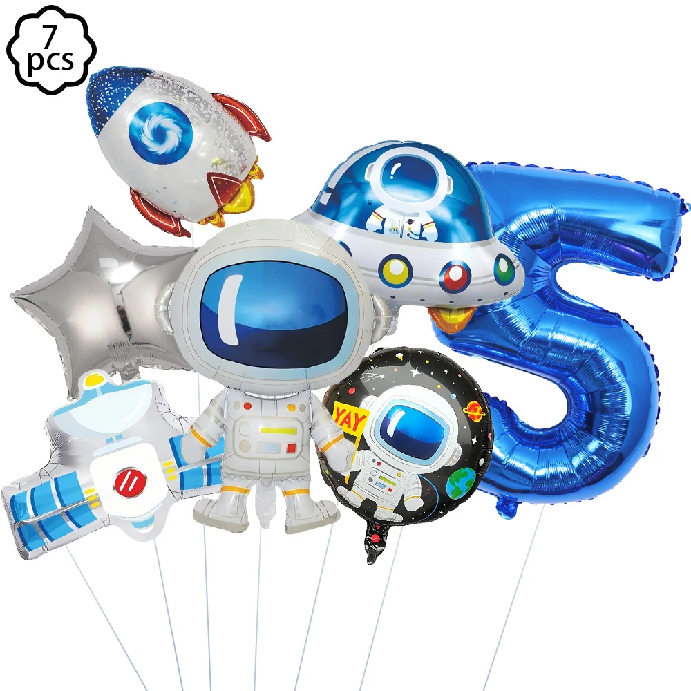 Weltraum-Themenparty-Dekorationsbanner, Sonnensystem-Weltraum-Hängedekoration, Weltraum-Astronauten-Geburtstagsballon-Dekorationsbanner – Detail 4