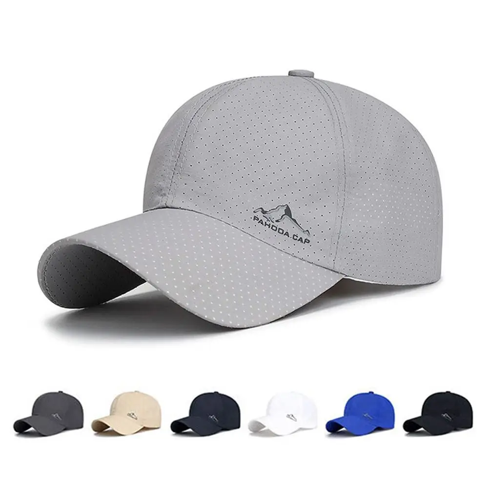 Men Women Summer Thin Quick Dry Baseball Cap Male Golf Breathable Sunscreen Sunhat For Fishing Sun Hat Unisex