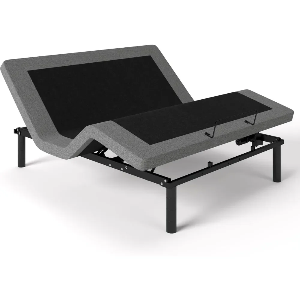 Adjustable Bed Base, Wireless Remote Control,Whisper Quiet Durable Motor, Independent Head and Foot Incline