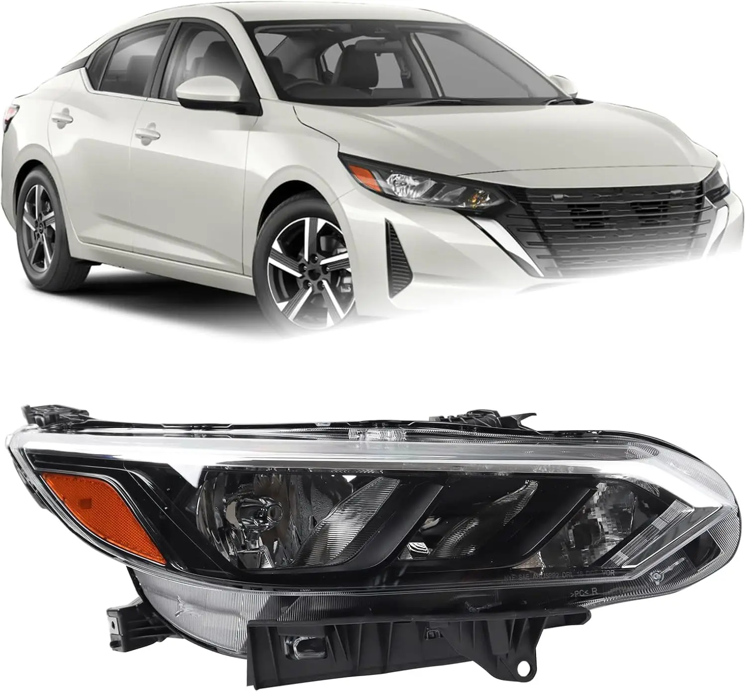 

Правая галогенная фара для Nissan Sentra S/SV 2024-2025 в сборе без ламп NI2503302 26010-6LY0A 260106LY0A