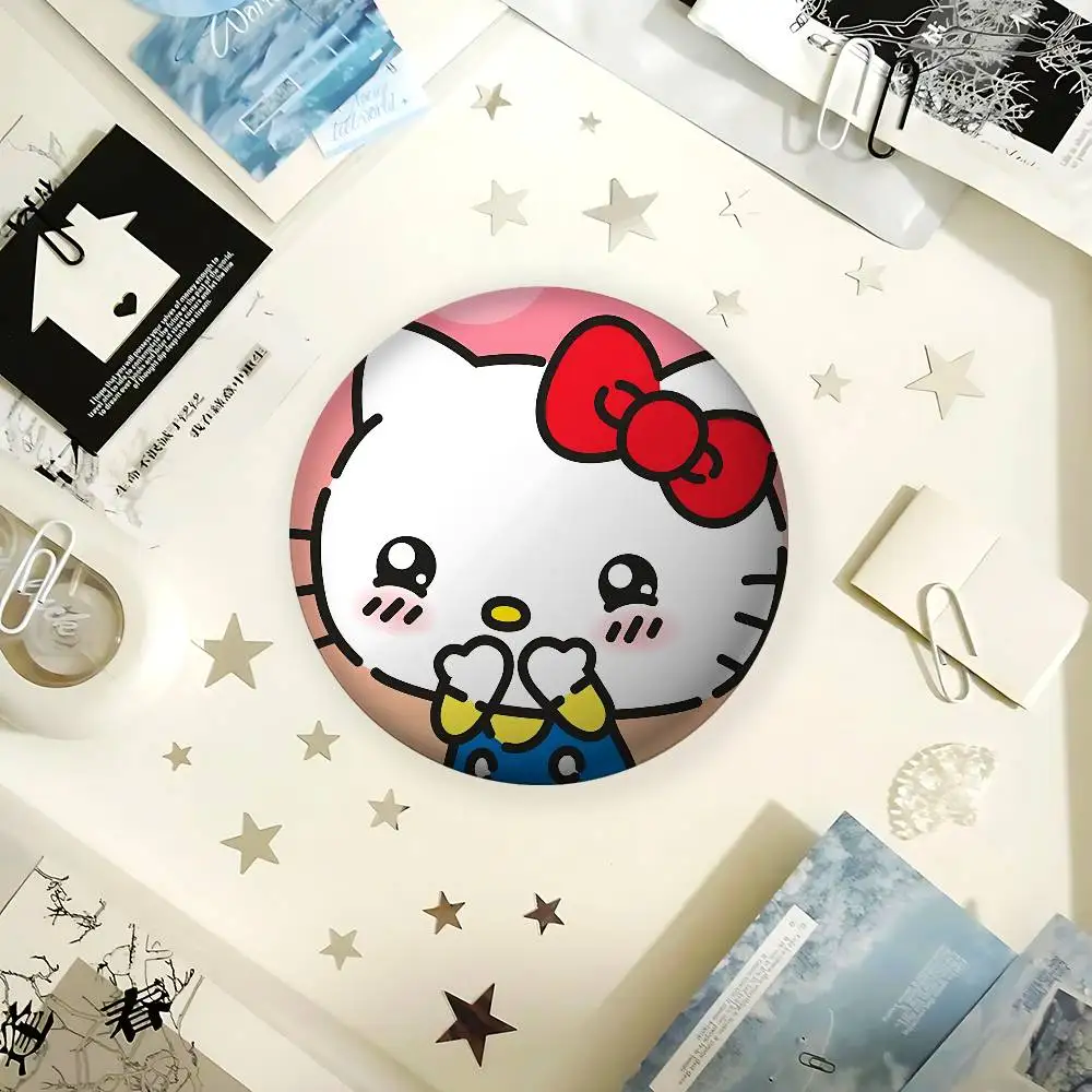 Kawaii-H-hello-K-kittyS Cartoon Badge Pins For Friend, Backpack, Clothing, Collectible Accessories, Jewelry Gift