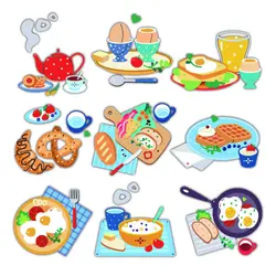 2024 Metal Cutting Dies Afternoon tea Dim sum coffee Decoration Scrapbooking Emboss Clipbook Template Greeting Card handmad Dies