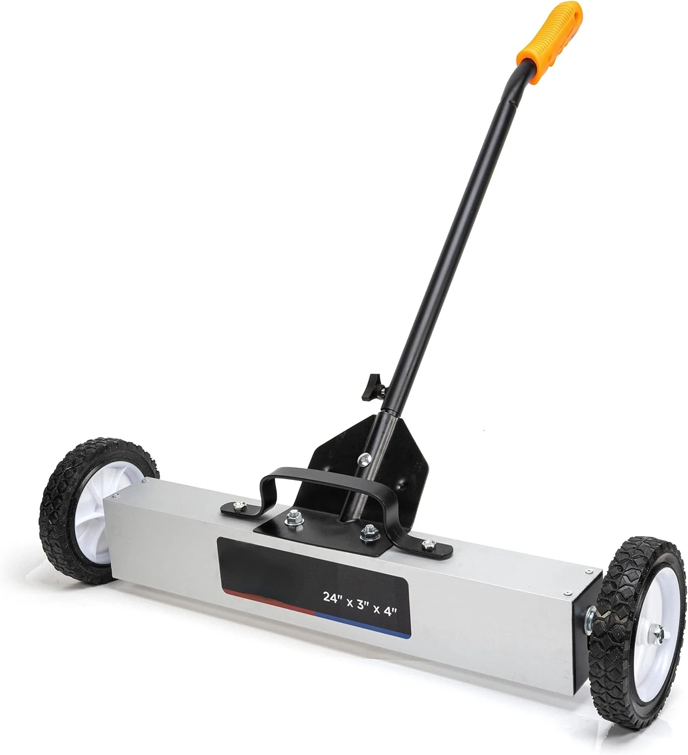 

53416A 24” Rolling Magnetic Sweeper with Wheels, 50 Pound Capacity, Adjustable Handle & Floor Magnet Clearance Height