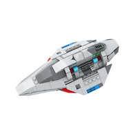 Gobricks MOC Space Trek The Delta Flyer Building Blocks Xtreme Risk Voyager Bricks Model Spaceship Detector Toys Gift