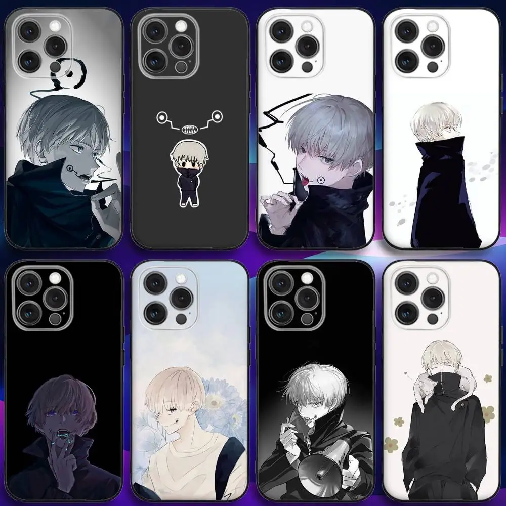 

Anime T-Toge Inumaki Phone Case For iPhone 16e,16,15,14,13,12,11,Pro,X,XS,Max,XR,Plus,Mini Soft Black Cover