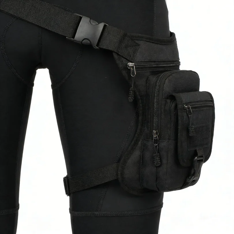 Motorcycle Drop Leg Bag Outdoor Multifunctional Hip Belt Waterproof Waist Bags Travel Cycling Hiking Portable Shoulder Body Bag