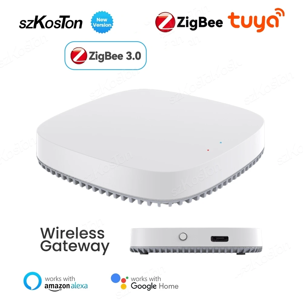 Tuya Wireless ZigBee Gateway Hub Smart Home Bridge APP Remote Control Smart Life Home Automation Device Works with Alexa Google