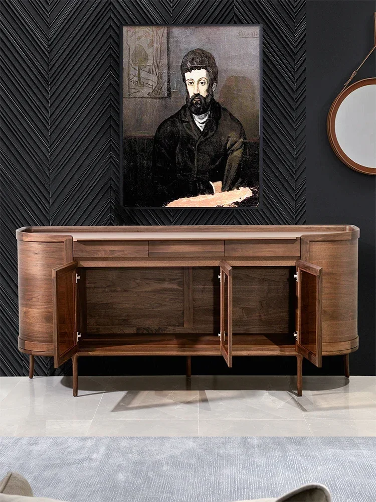 

Тумба-сервант из массива черного ореха для гостиной и столовой, для хранения