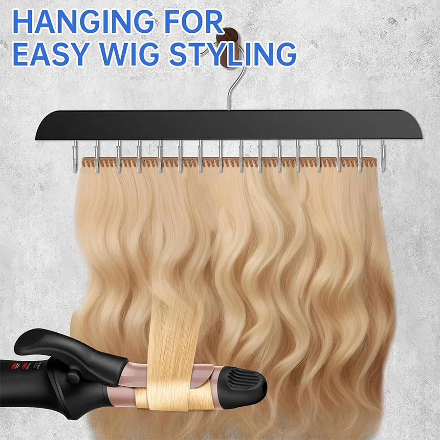 Hair Extension Holder Stand Hair Extension Holder Rack For Braiding Hair Wig Storage Display Light Weight Hair Extension Tool