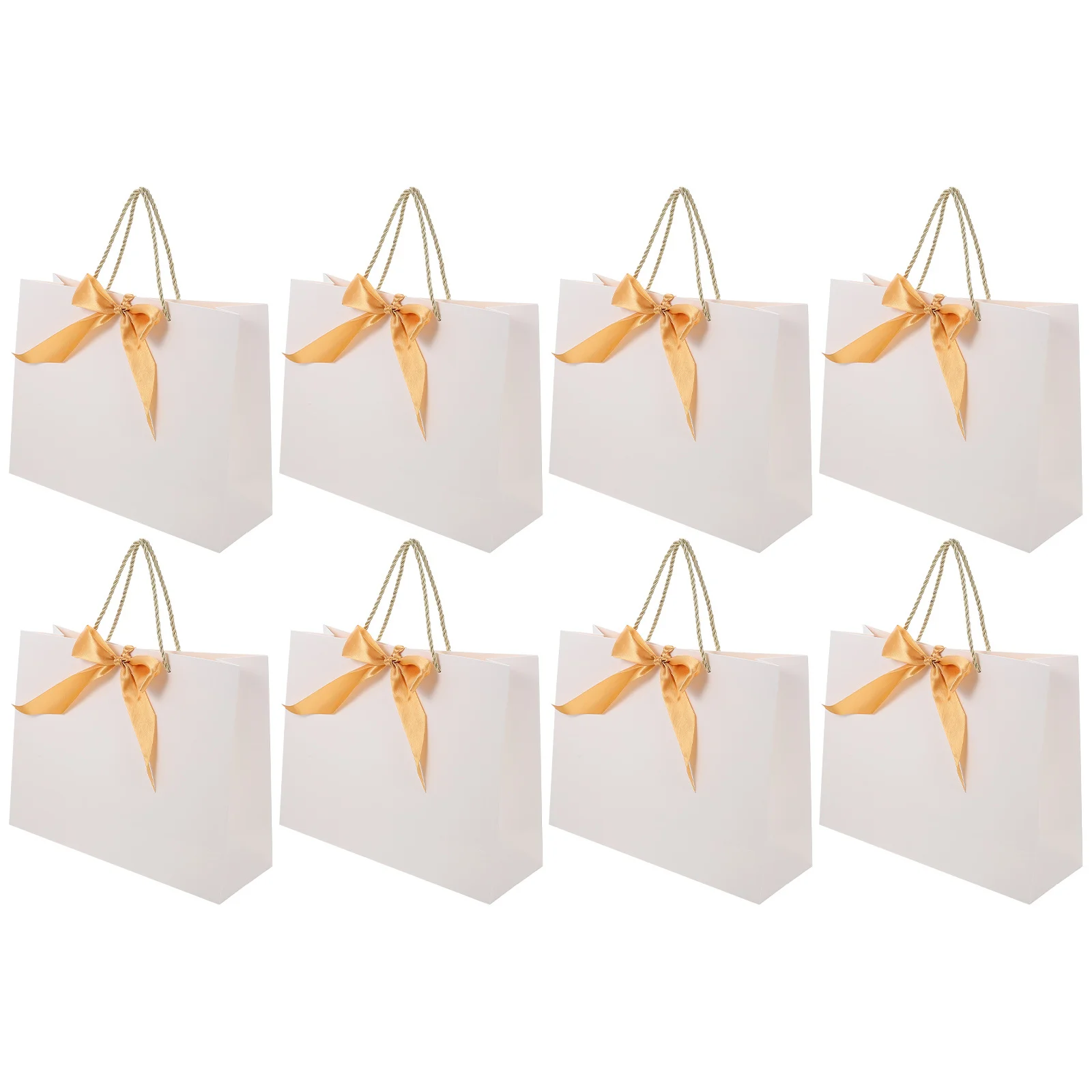 

8Pcs Paper Jewelry Packing Bag Sturdy Gift Wrapping Bag with Stand- for Gift Storage and Clothes Organization Reusable