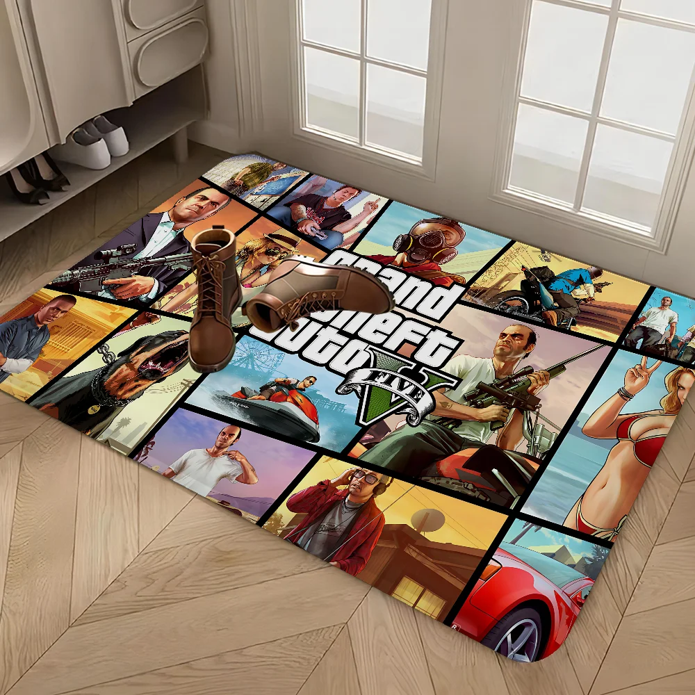 

Popular Game G-gta-5 Door Mat Nordic Style Bedroom Living Room Doormat Home Balcony Anti-Slip Alfombra