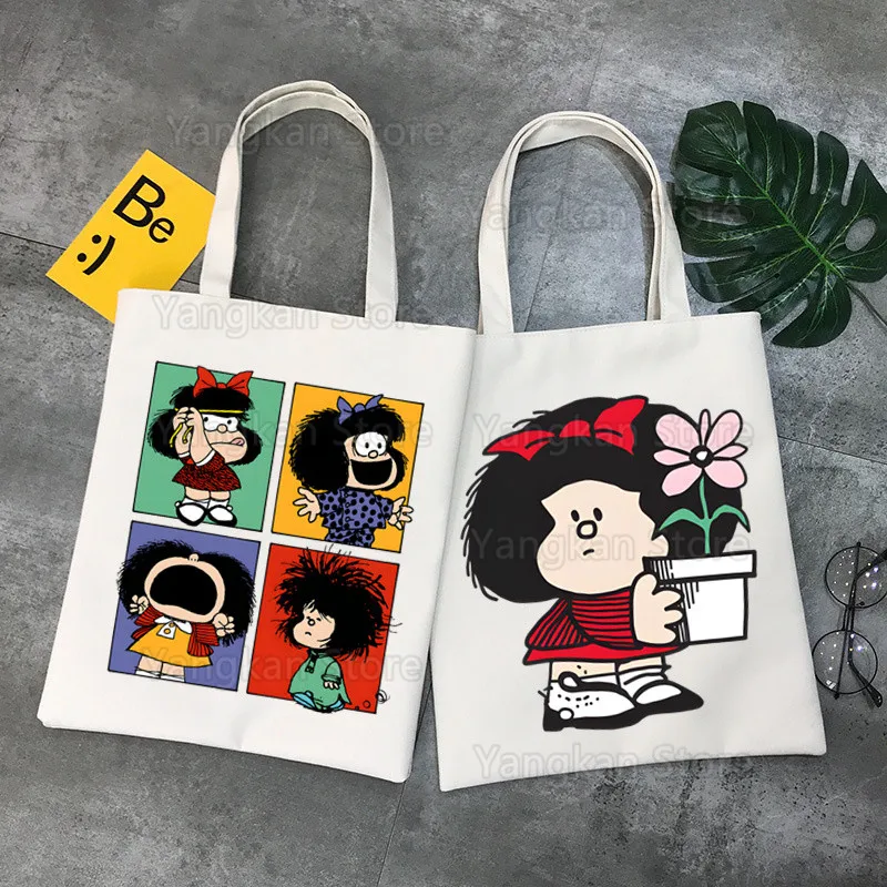 

Сумки Mafalda, хит продаж, модная холщовая сумка-тоут, женская повседневная сумка на плечо, многоразовые сумки для покупок