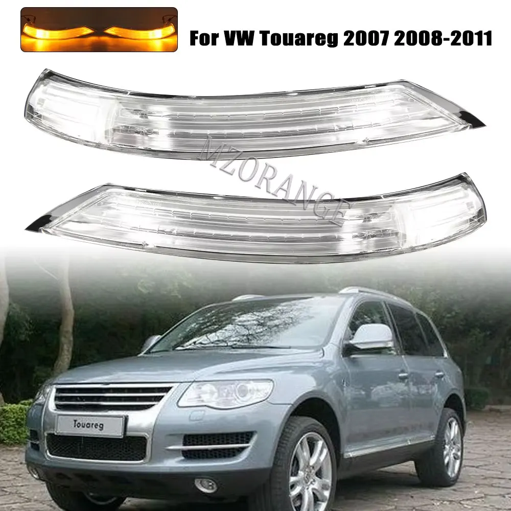 

Side Mirror LED Turn Signal Light Indicator for VW Touareg 2007 2008-2011 Door Wing Rear View Mirror Repeater Lamp accessories