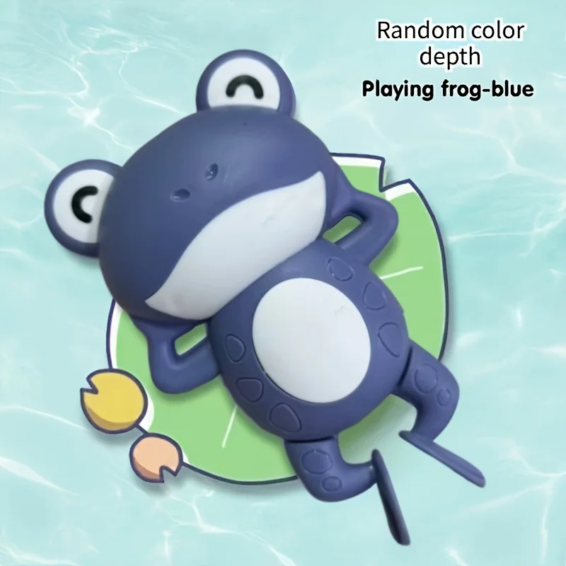 インタラクティブな時計仕掛けのお風呂のおもちゃ - 水時計付きの動くカエルの赤ちゃん、幼児と乳児のための教育的な水泳おもちゃ