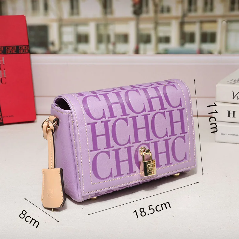 Neue Damen-Tasche im Cover-Stil, kleine quadratische Tasche, modische Achseltasche, klassische Schultertasche mit Buchstabenmuster, hochwertige Umhängetasche – Detail 2