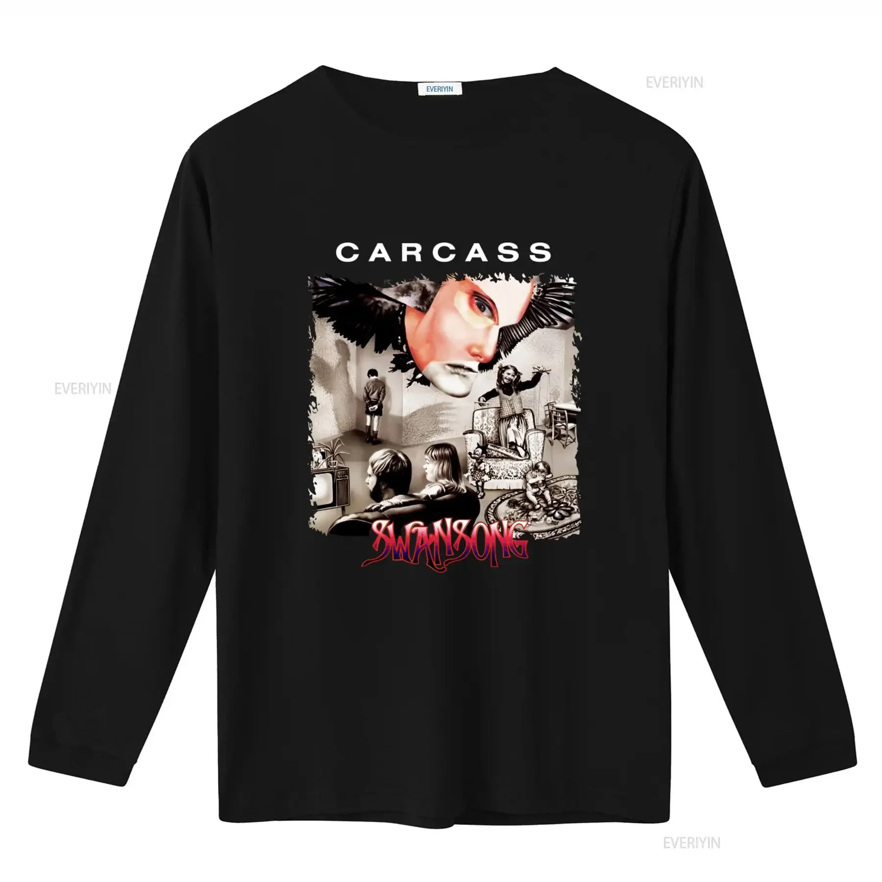 Carcass Swansong Music Cotton T shirt Featuring Bill Steer Daniel Wilding Artwork vintage Washed fashion Soft Stretched