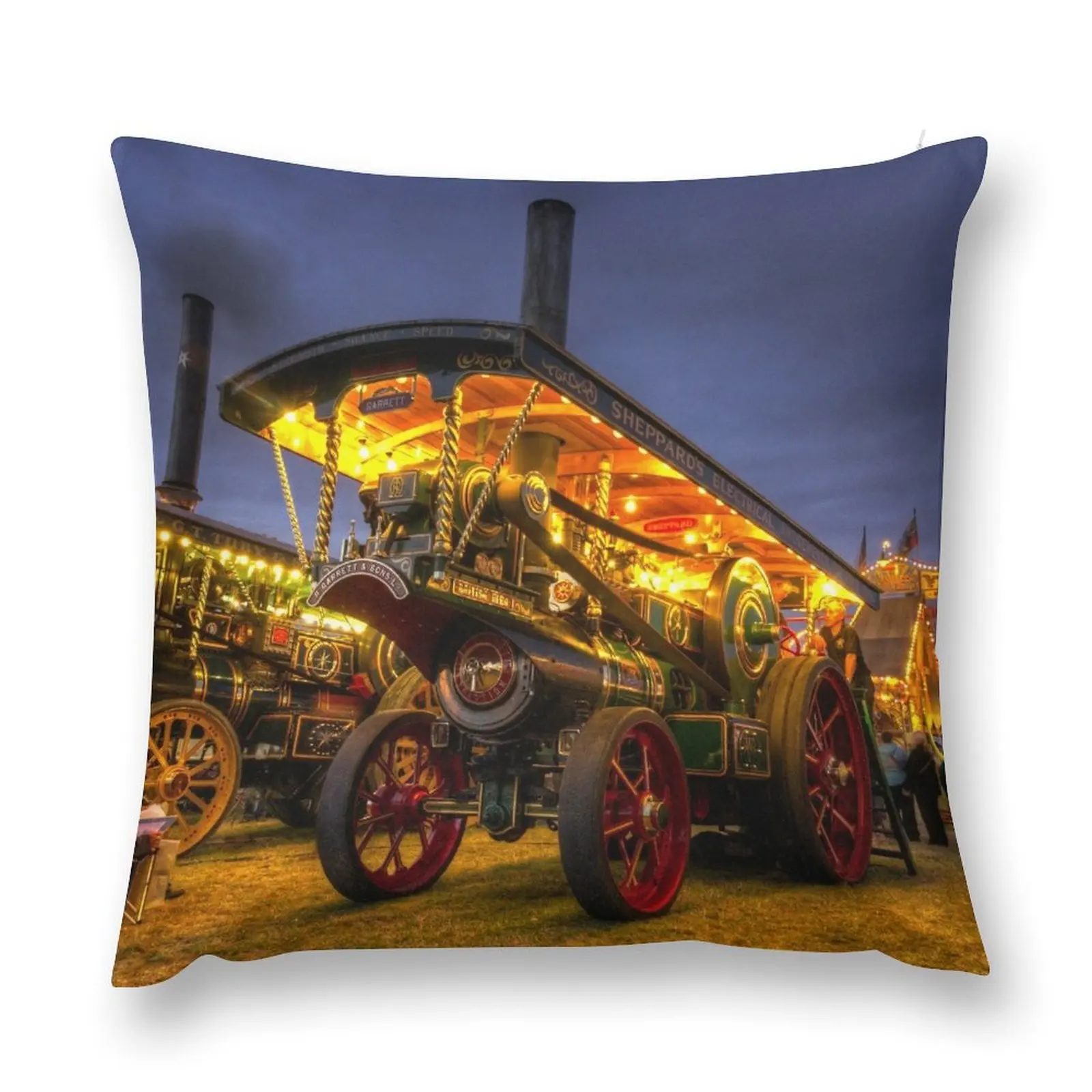 Showmans engine by night Throw Pillow Christmas Pillow Elastic Cover For Sofa Cushion Child pillow