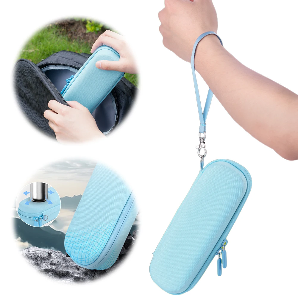 Bolsa de almacenamiento protectora con mosquetón para cámara de viaje, cubierta protectora con cierre de cremallera, caja de almacenamiento de transporte dura para DJI Osmo Pocket 3