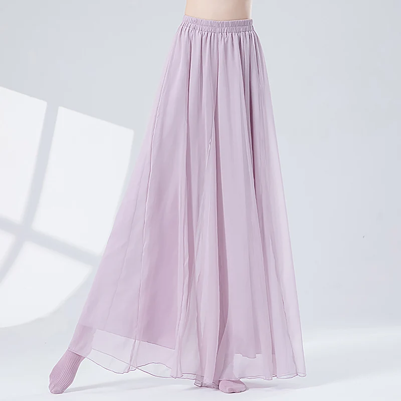 Women's New Arrival Ethereal Classical Dance Pants Elastic Waist Flowing Skirt Culottes Hanfu-Inspired Martial Arts Training