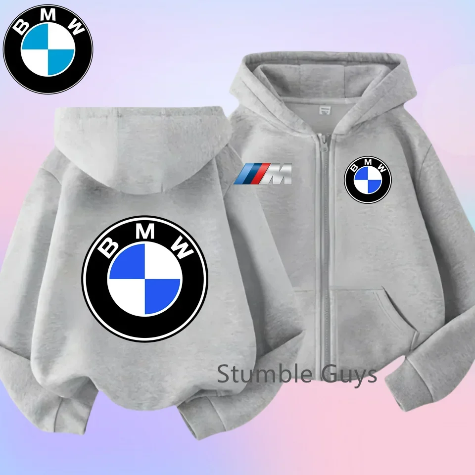 

BMW Kids Zipper Hoodie Autumn Clothes Winter Boys Girls Warm Casual Sweatshirt Motorcycle Style Jacket​