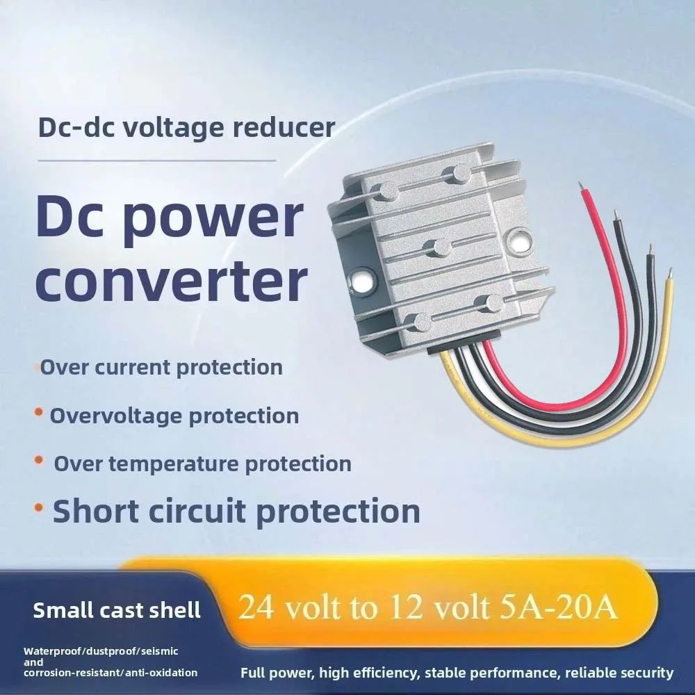 

24 volt to 12 volt 5A-20A 24V to 12V Buck Module DC DC Converter Step Down voltage regulator Buck Converter for Cars