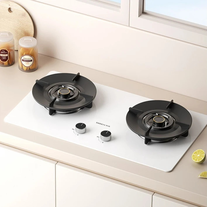 

Gas Stove Household Natural Gas Liquefied White Fire Stove High Efficiency Cooking