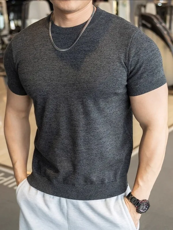 

GM New Trend Men's Running Training Fitn Top Breathable High Elastic Sweat ng Cotton ort Sve T irt Summer New ...