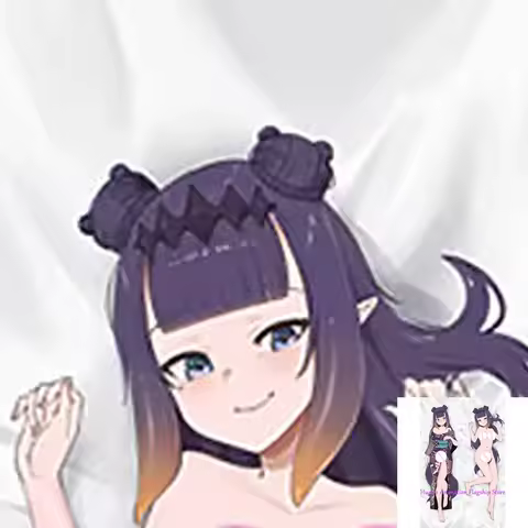 Dakimakura Anime Pillow Cover Ninomae Ina’nis Double Sided Print 2Way Cushion Cover Xmas Gifts