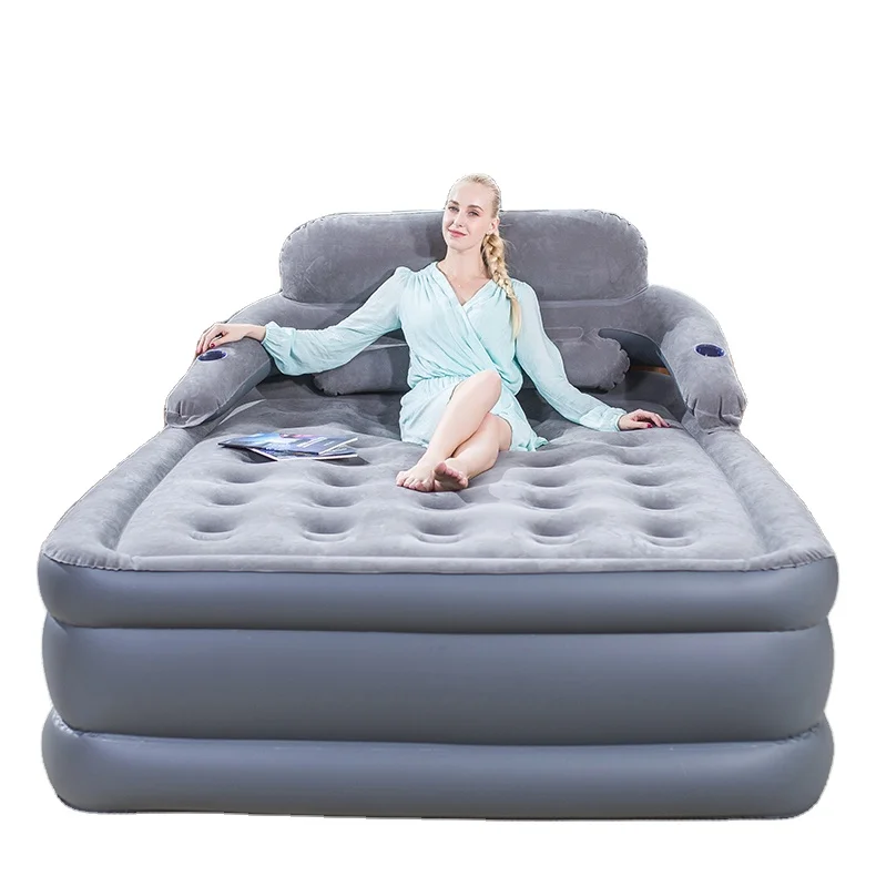 

# Hot Custom King Mattress Inflatable Mattress, Built-in Electric Pump Air Mattress Bed