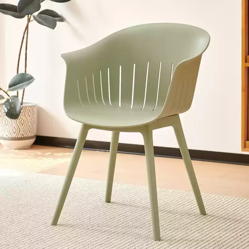 

Nordic Plastic Dining Chair Heavy Duty Thickened Dining Chair Modern Stylish Backrest Chair Home Restaurant Furniture