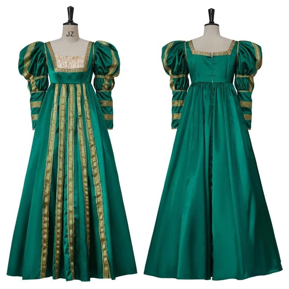 

Женское платье Зеленое бальное платье в стиле Ренессанс для корсета на Хэллоуин