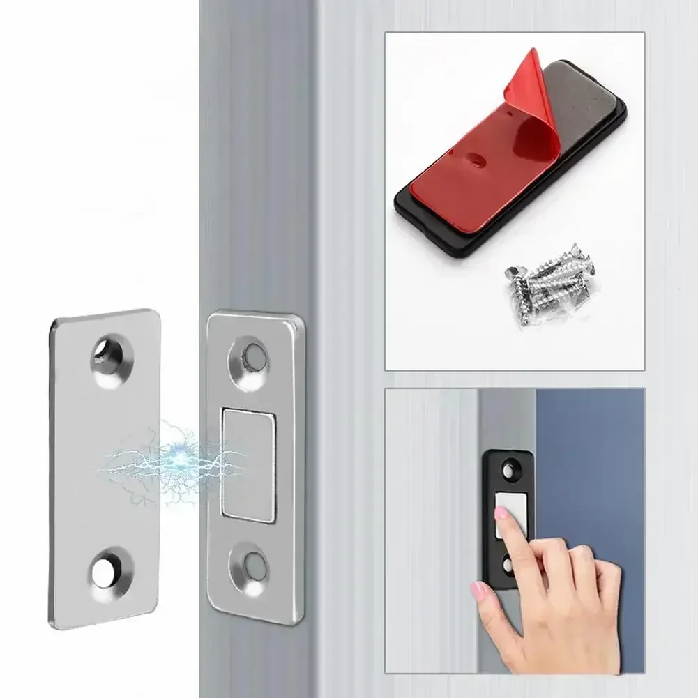 Sliding Door Invisible Magnetic Suction Catch Latch Ultra Thin For Door Cabinet Cupboard Closer Furniture Hardware Fittings