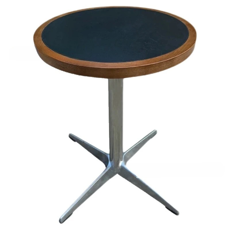 

Cafe Dessert Shop Marble Table French Solid Wood Slate Square Table